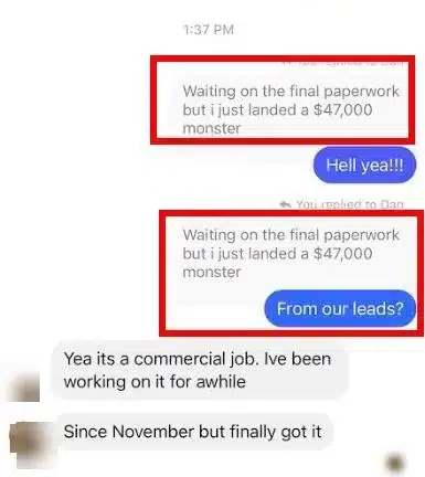 Client testimonial