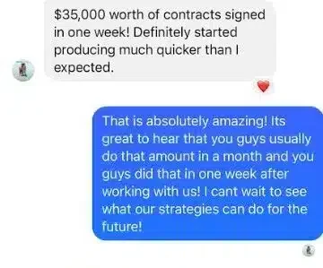 Client testimonial