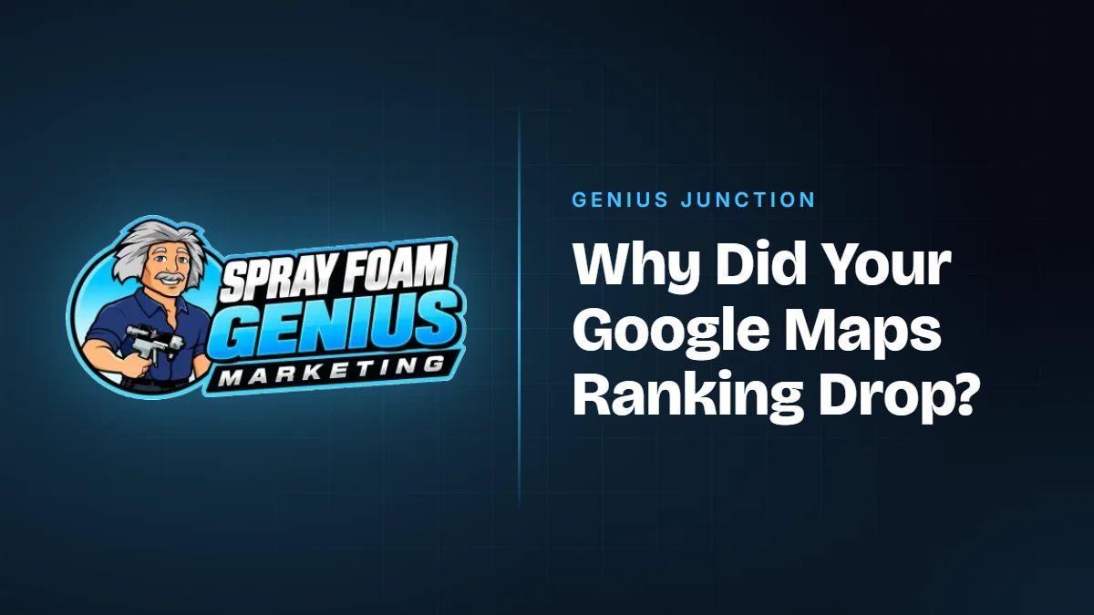 Why Did Your Google Maps Ranking Drop? A Checklist for Spray Foam Contractors