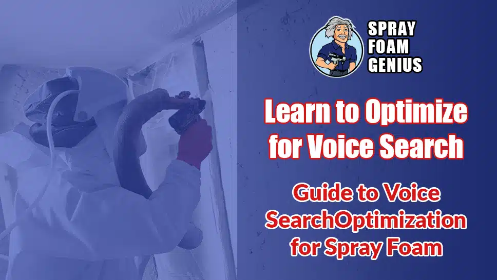 How to Optimize Your Spray Foam Business for Voice Search