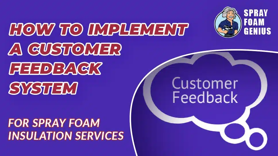 How to Implement a Customer Feedback System for Spray Foam Insulation Services