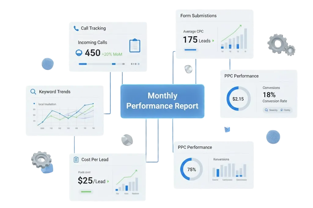 Analytics, Tracking & Monthly Performance Reports