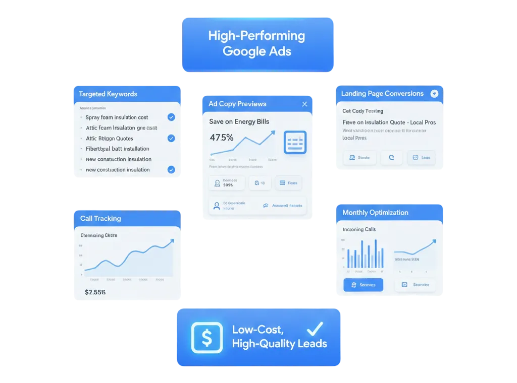 Google Ads & PPC Campaigns Built for Insulation Companies