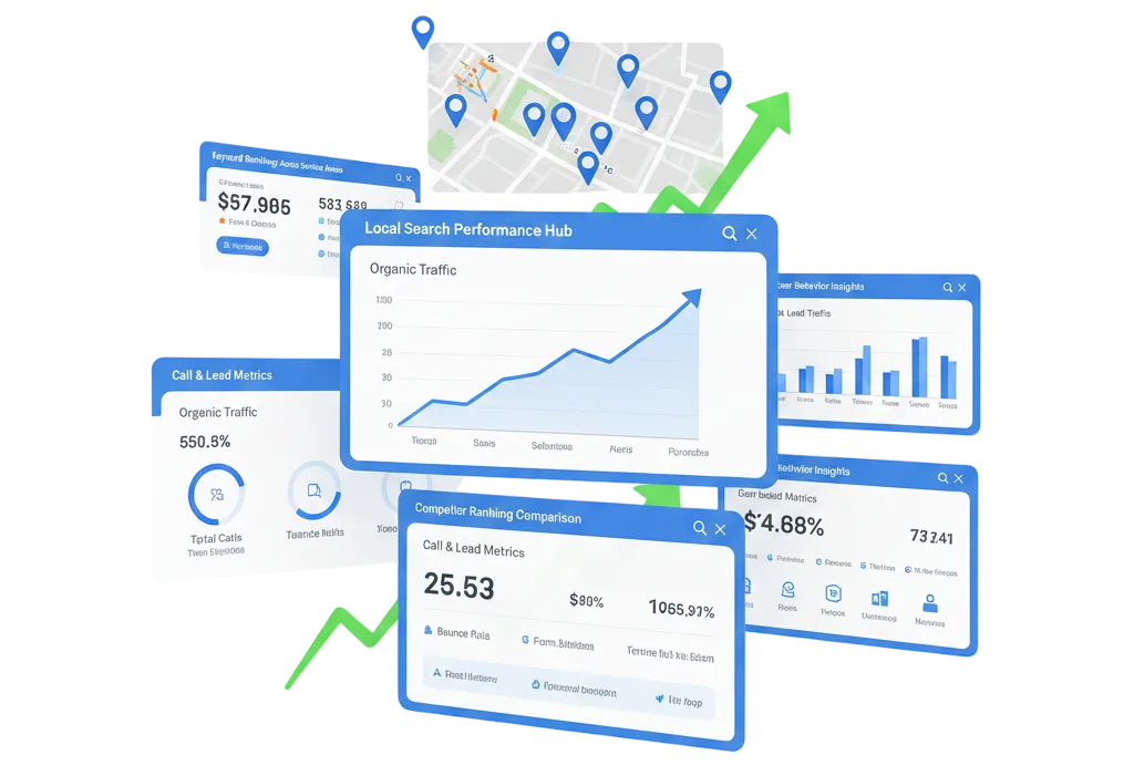 Local Ranking Tracking, Lead Monitoring & Performance Reports-SFGM