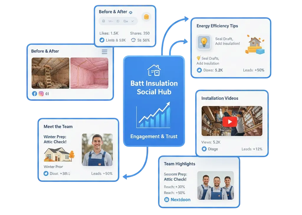 Social Media Marketing for fiber batt insulation companies