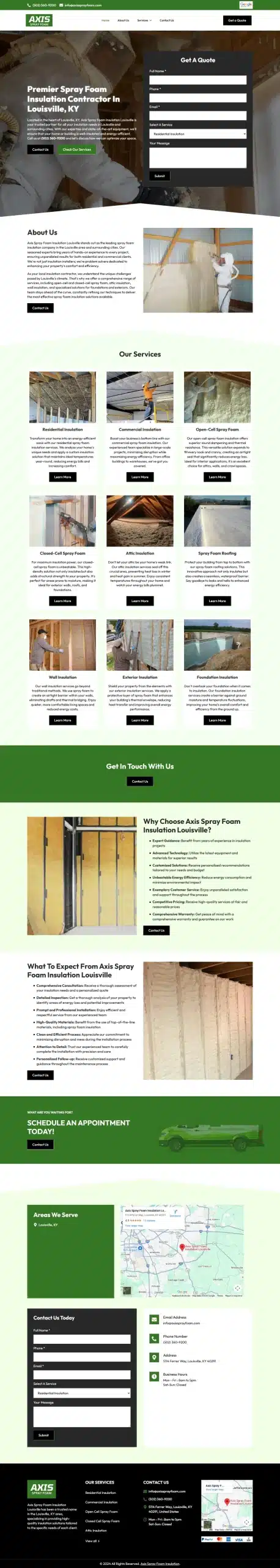 Axis Spray Foam Insulation &ndash; Louisville