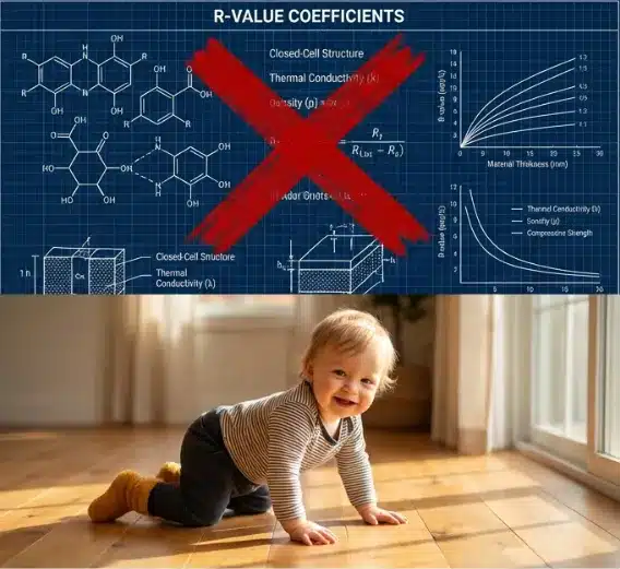 A floor warm enough for a baby