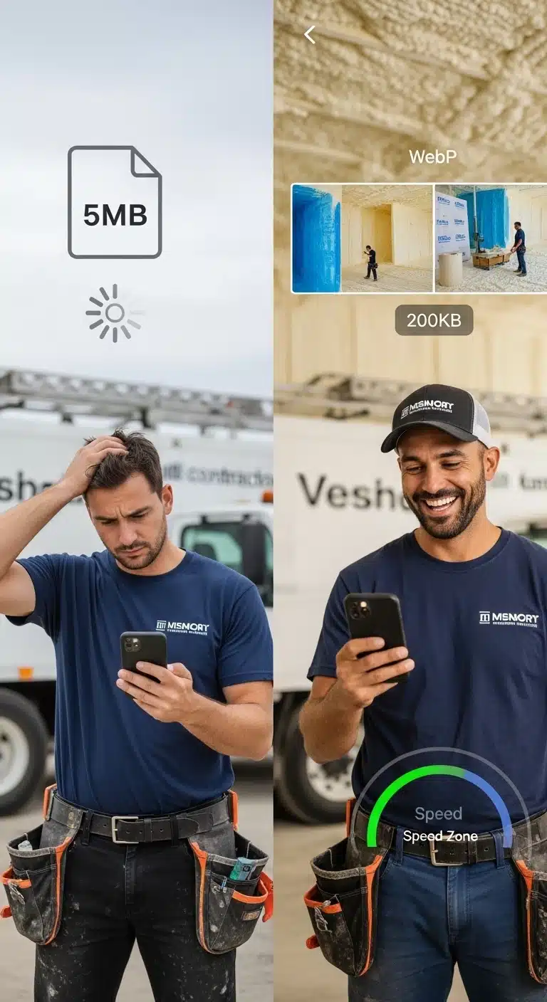 Compressing Job Site Photos for Speed
