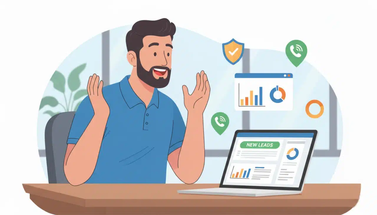 Insulation contractor receiving high-quality leads through Google Local Services Ads (LSAs)