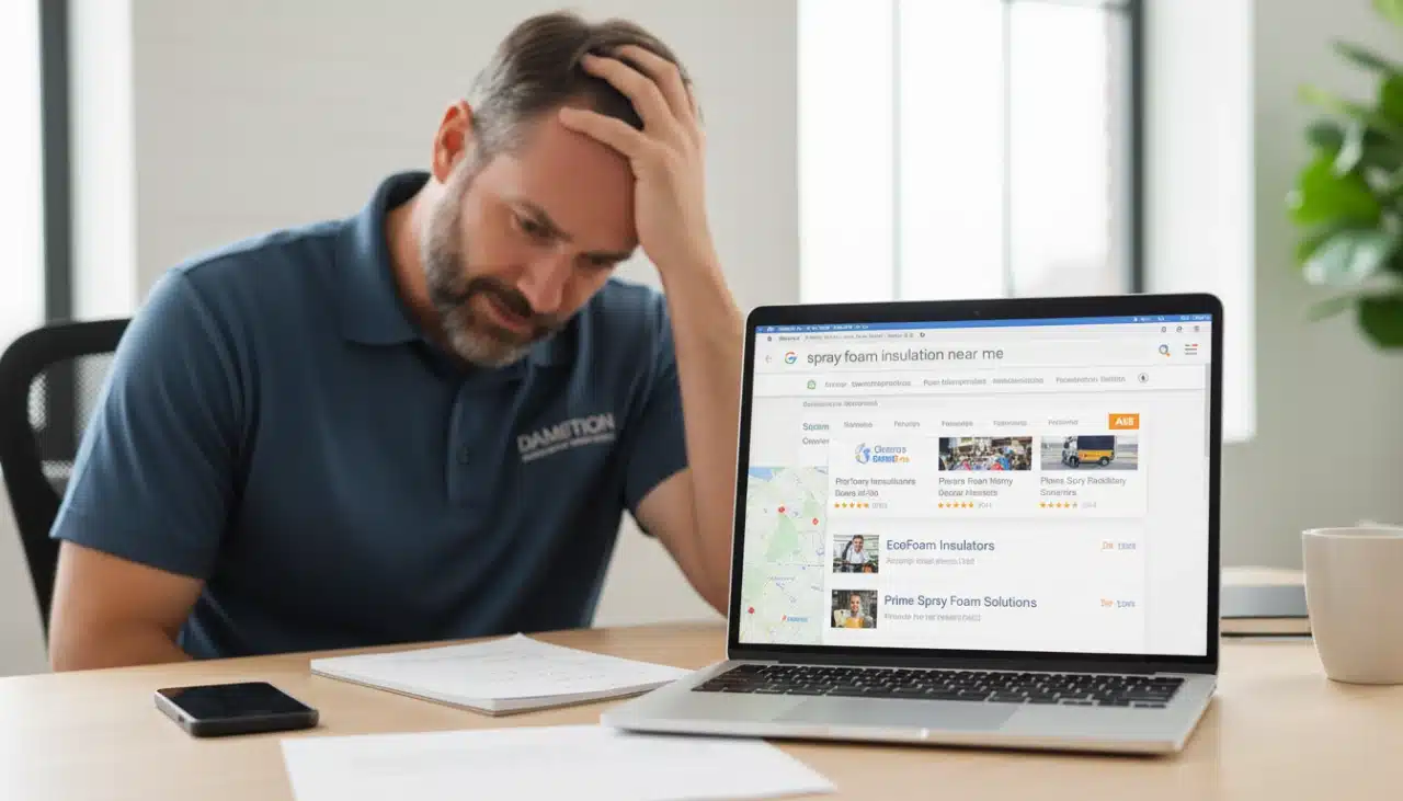 Insulation company website not ranking on Google search results
