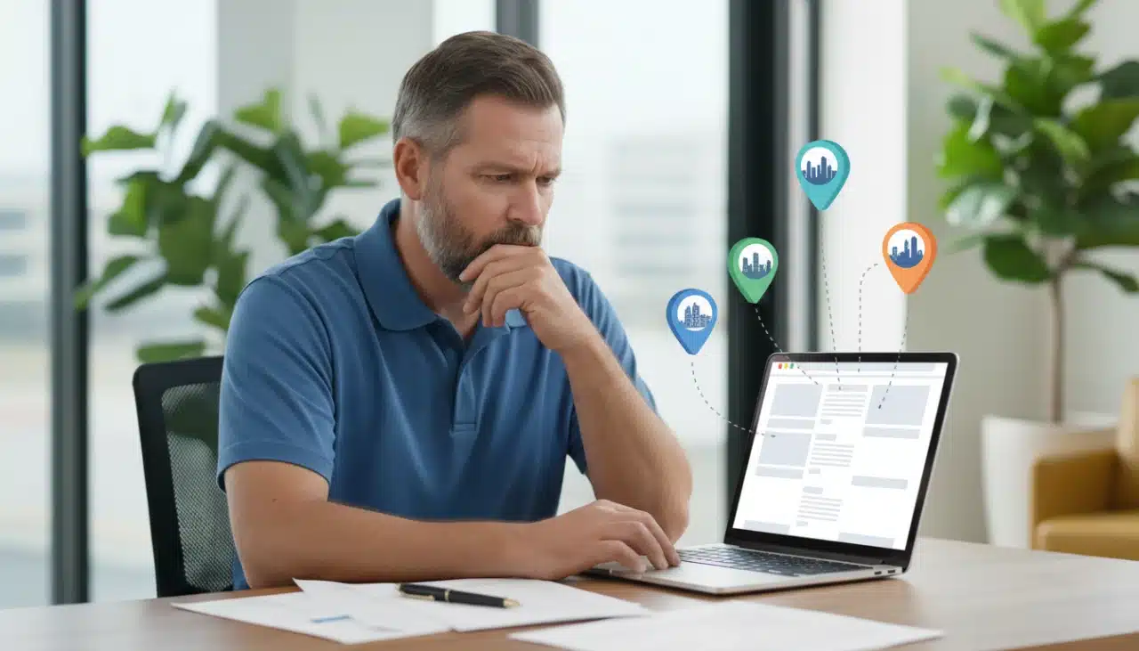 website-no-local-service-pages Insulation contractor’s website missing local service area pages for Google local SEO