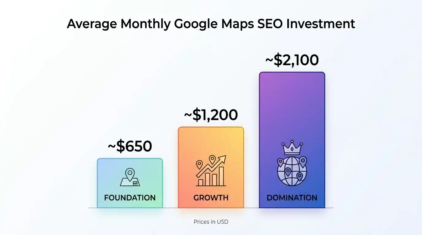 Average Monthly Google Maps SEO Investment