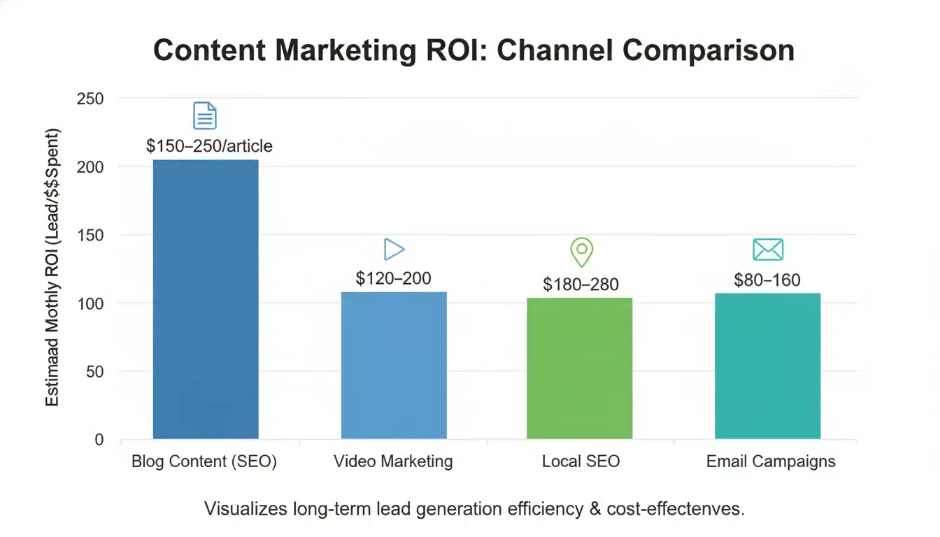Content Marketing ROI Channel Comparison