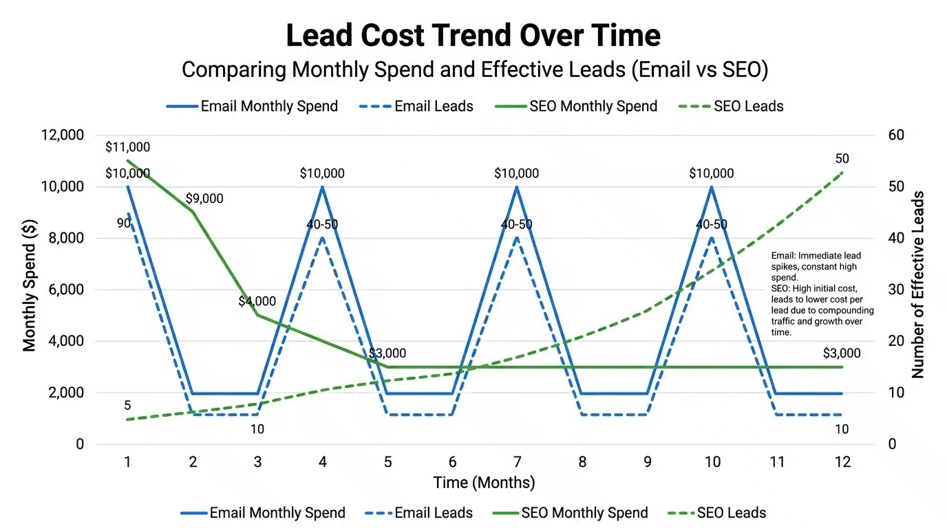 Lead Cost Trend Over Time