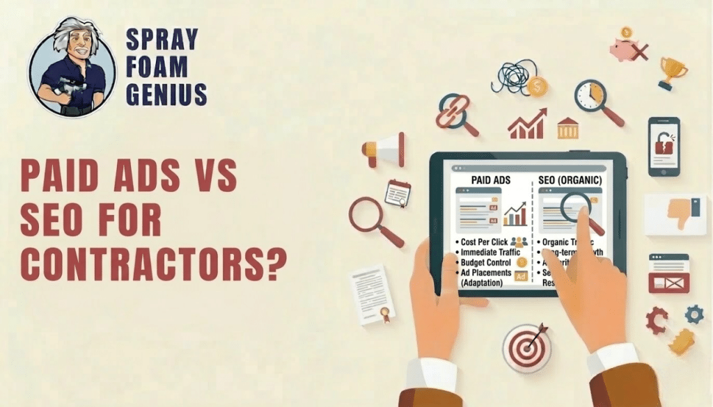 Spray Foam Contractor Marketing: Paid Ads vs Organic SEO for Long-Term Revenue