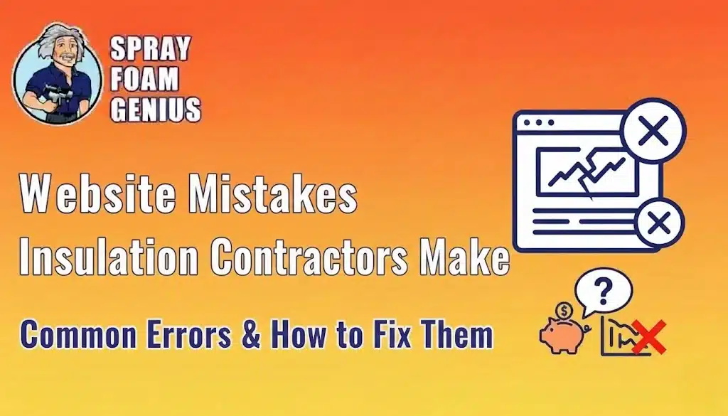 The Biggest Website Mistakes Insulation Contractors Make (And How to Fix Them)