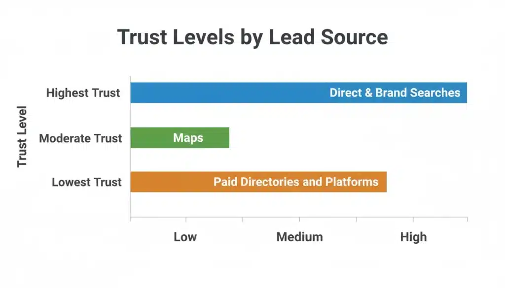 Trust Levels by Lead Source