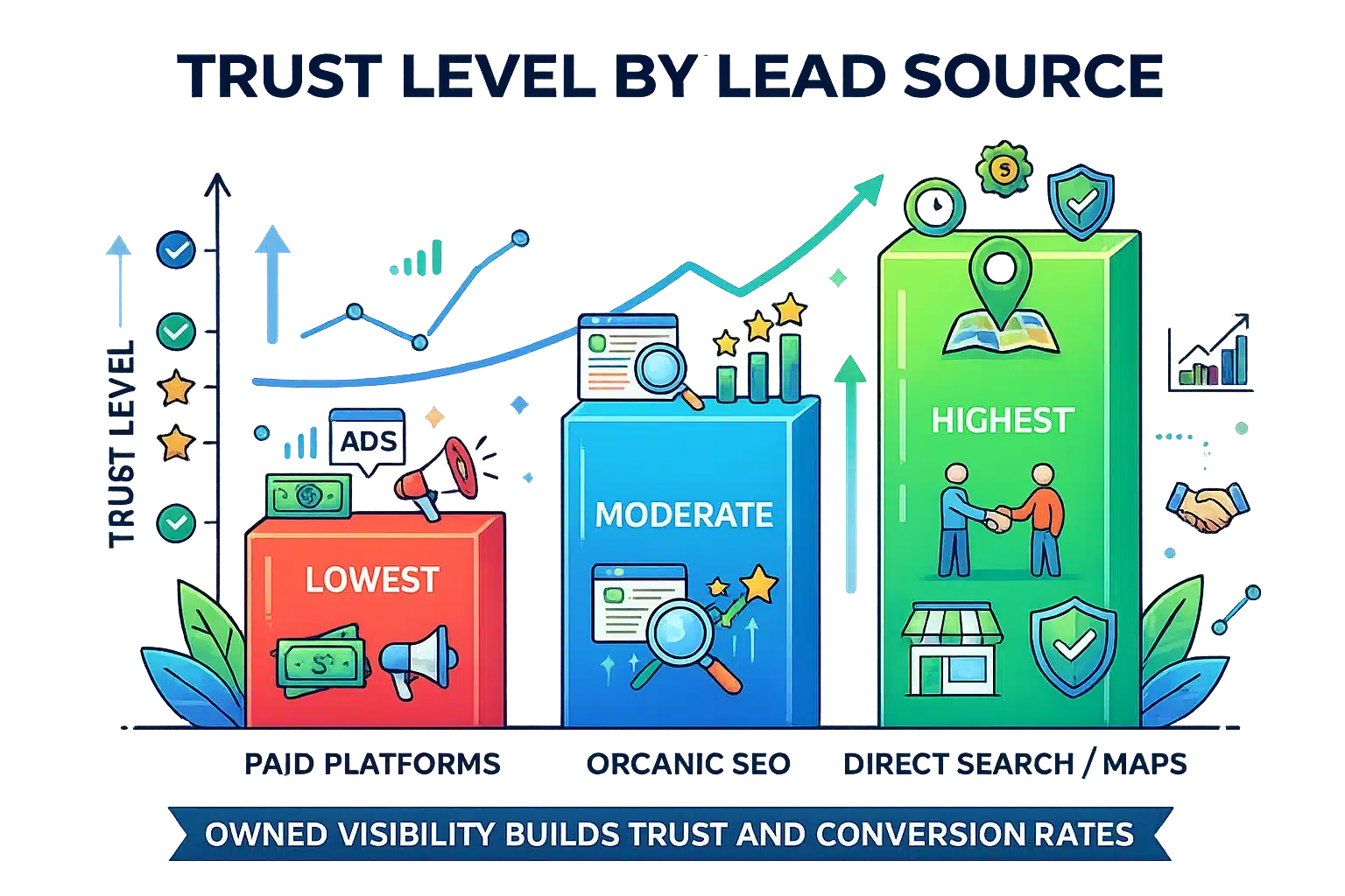 Trust level by lead source