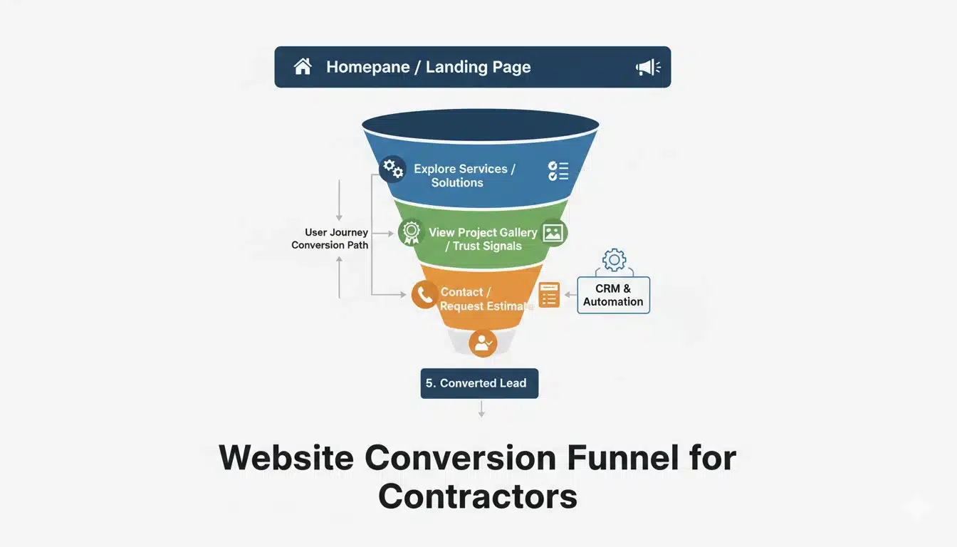 Website Conversion Funnel for Contractor Website Conversion Funnel for Contractor