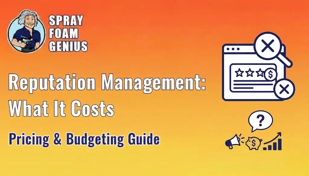 What Does Reputation Management Cost for Insulation Contractors