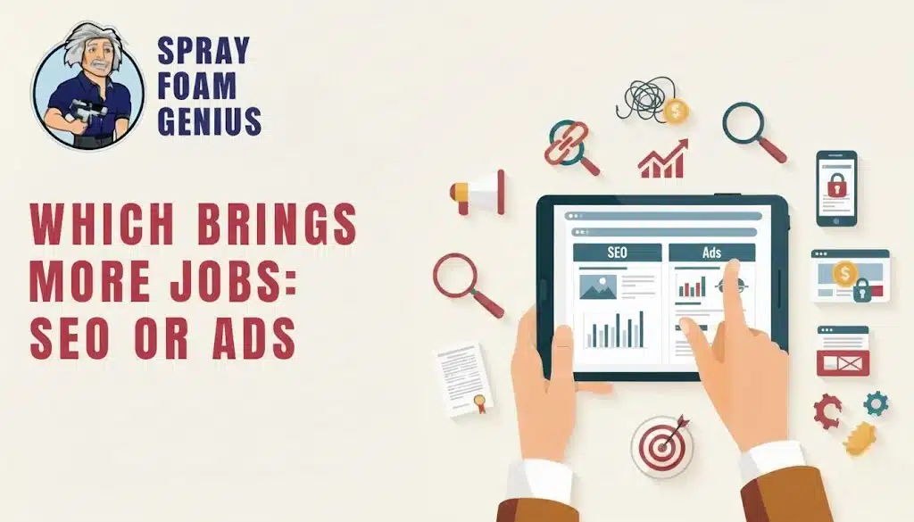 SEO vs Facebook Ads for Spray Foam Contractors: What Actually Brings In Jobs