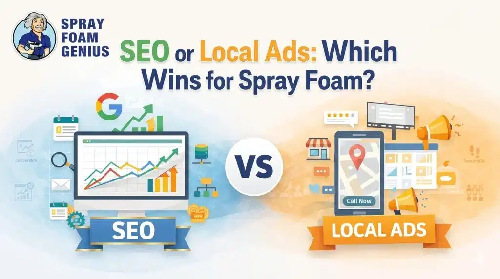 Which Generates More Jobs for Spray Foam Contractors SEO or Local Services Ads