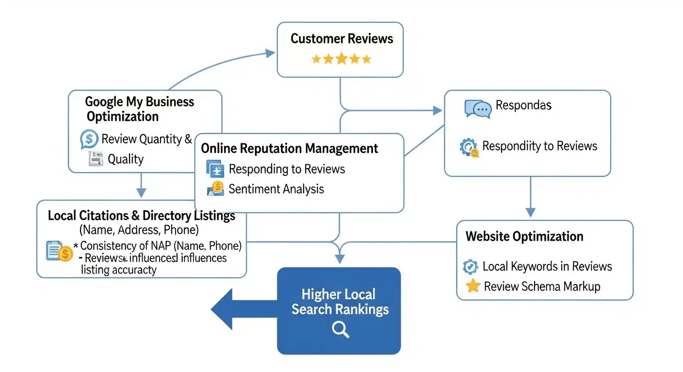 Local SEO ranking flow chart Local SEO ranking flow chart