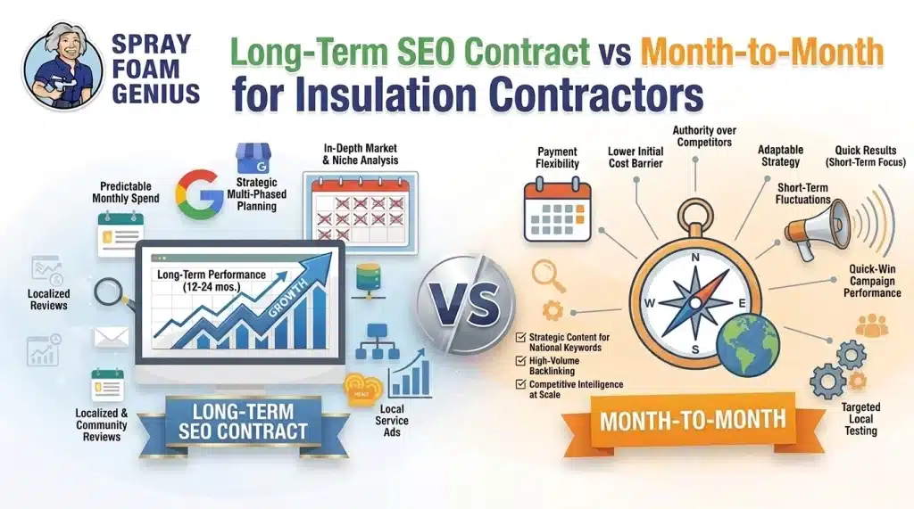 Long-Term SEO Contract vs Month-to-Month What&rsquo;s Better for Insulation Contractors