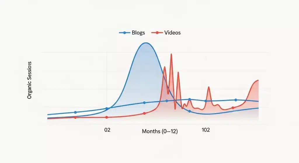 Organic Traffic Growth Over Time Organic Traffic Growth Over Time
