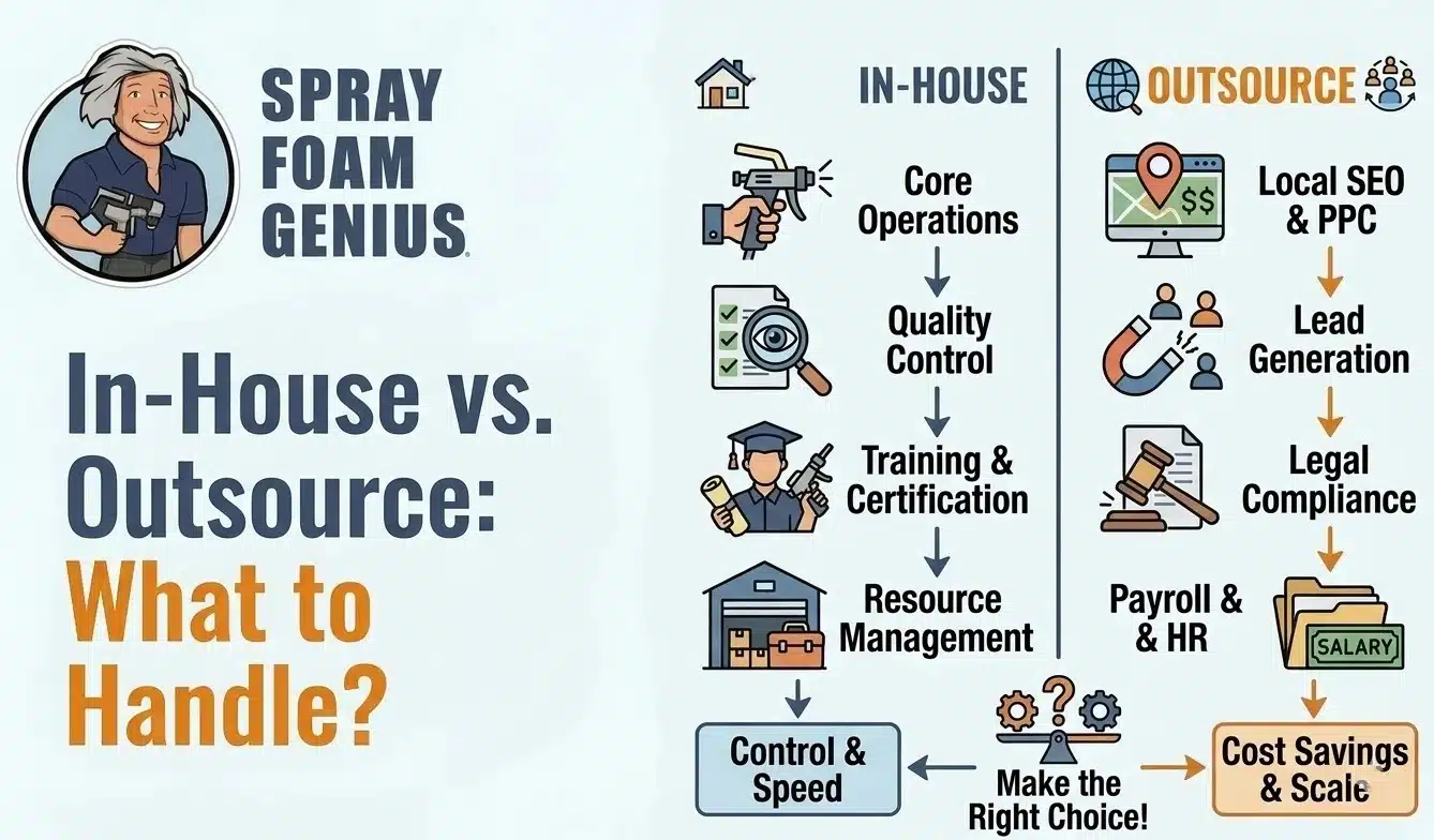 What Tasks Should Insulation Contractors Handle In-House vs. Outsource
