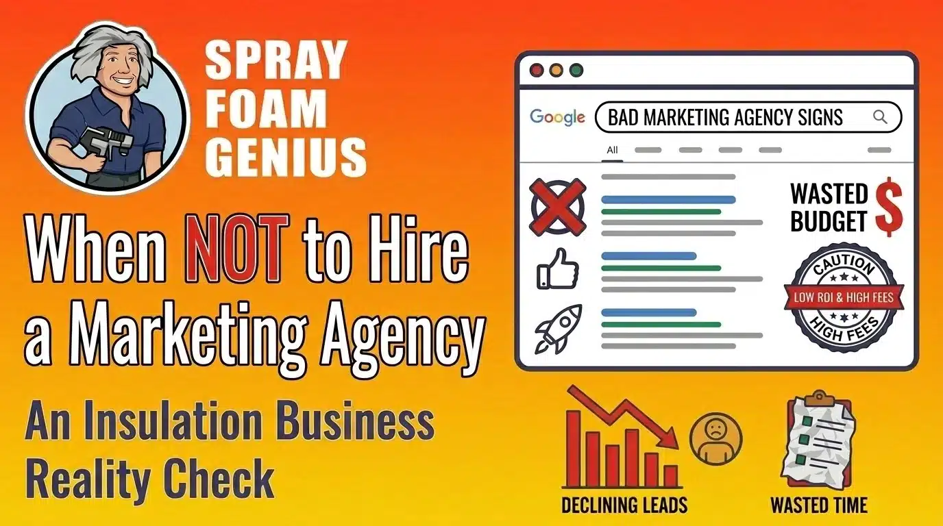 When You Should NOT Hire a Marketing Agency for Your Insulation Company When You Should NOT Hire a Marketing Agency for Your Insulation Company