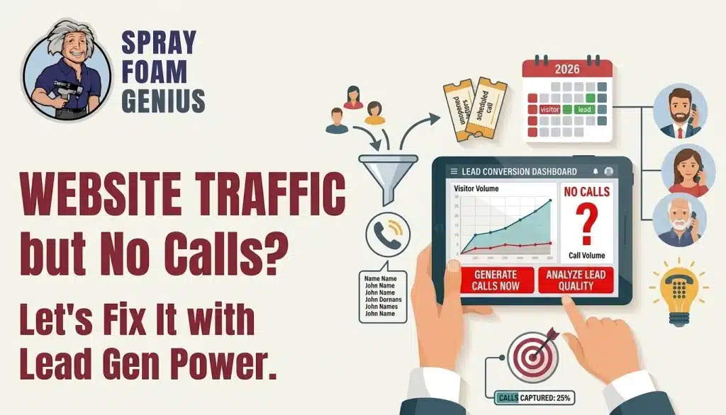 Why Your Insulation Company Website Gets Traffic But No One Calls