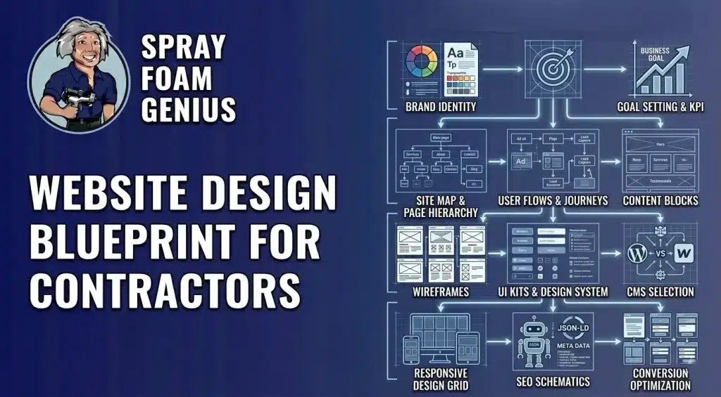 The Website Design Blueprint for High-Converting Spray Foam Contractor Sites