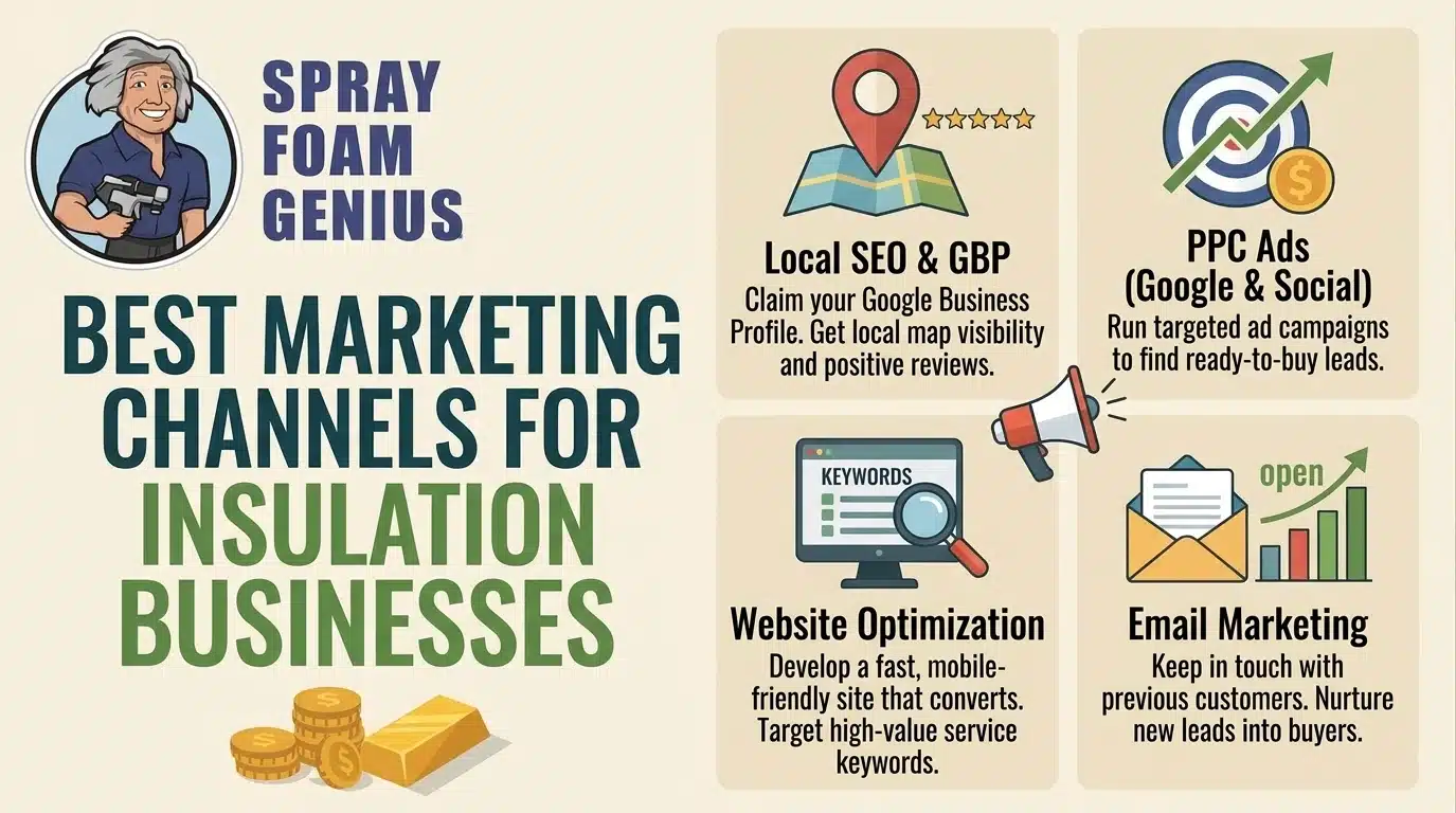 Best Marketing Channels for Spray Foam Contractors in 2026