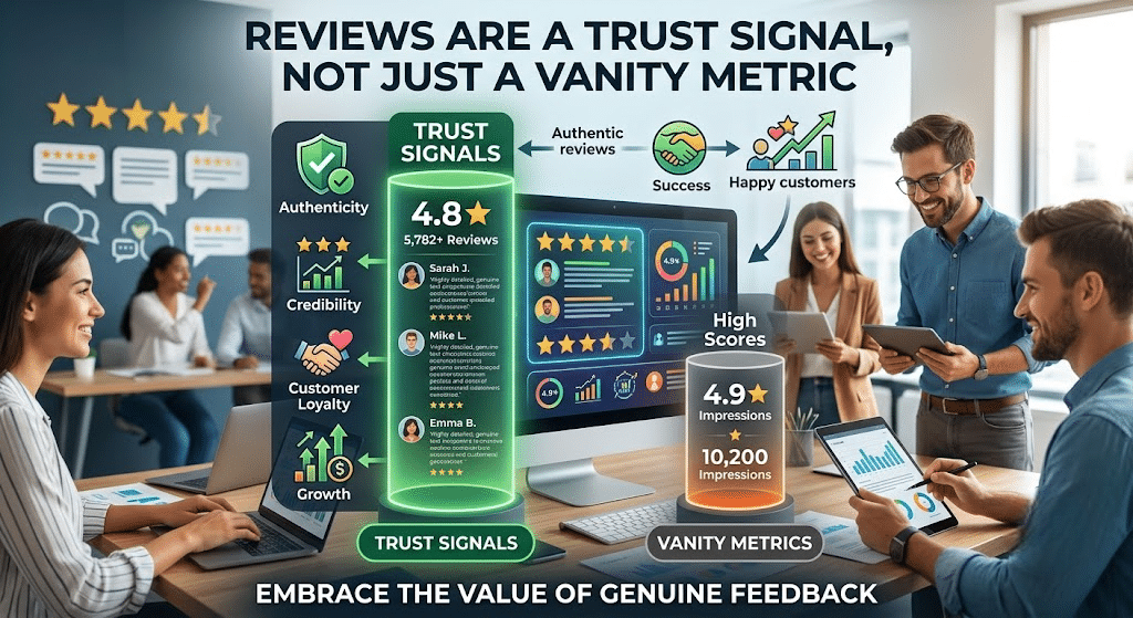 Reviews Are a Trust Signal, Not Just a Vanity Metric